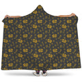 Tyrannosaurus Dino Fossil Pattern Print Hooded Blanket