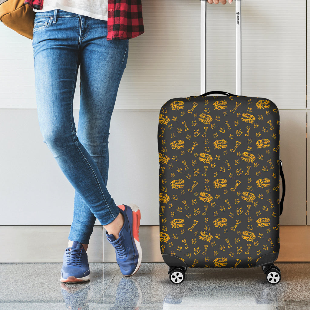 Tyrannosaurus Dino Fossil Pattern Print Luggage Cover