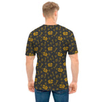 Tyrannosaurus Dino Fossil Pattern Print Men's T-Shirt
