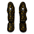 Tyrannosaurus Dino Fossil Pattern Print Muay Thai Shin Guards