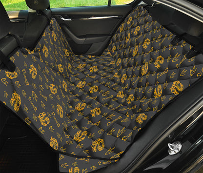 Tyrannosaurus Dino Fossil Pattern Print Pet Car Back Seat Cover