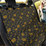 Tyrannosaurus Dino Fossil Pattern Print Pet Car Back Seat Cover