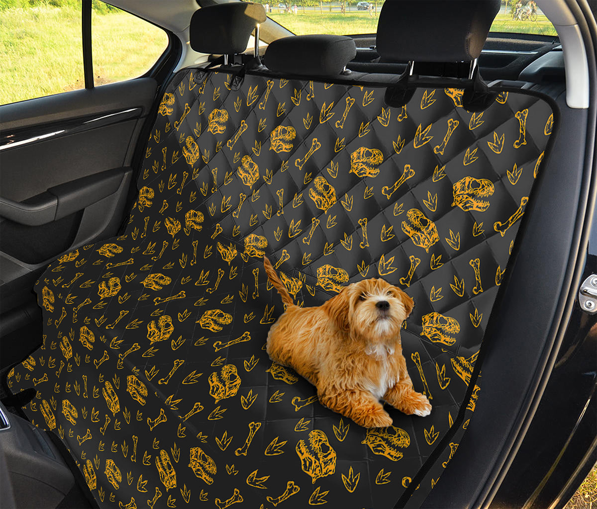 Tyrannosaurus Dino Fossil Pattern Print Pet Car Back Seat Cover