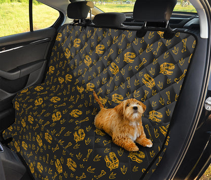 Tyrannosaurus Dino Fossil Pattern Print Pet Car Back Seat Cover