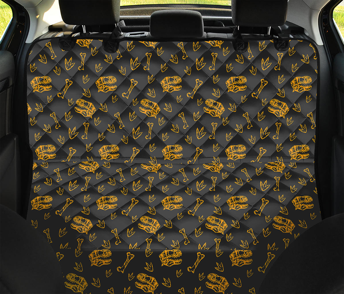 Tyrannosaurus Dino Fossil Pattern Print Pet Car Back Seat Cover