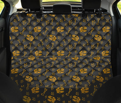 Tyrannosaurus Dino Fossil Pattern Print Pet Car Back Seat Cover