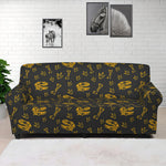 Tyrannosaurus Dino Fossil Pattern Print Sofa Cover