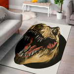 Tyrannosaurus Rex Head Print Area Rug