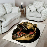 Tyrannosaurus Rex Head Print Area Rug