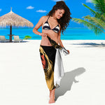 Tyrannosaurus Rex Head Print Beach Sarong Wrap