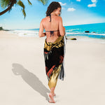 Tyrannosaurus Rex Head Print Beach Sarong Wrap