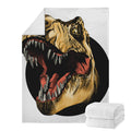 Tyrannosaurus Rex Head Print Blanket