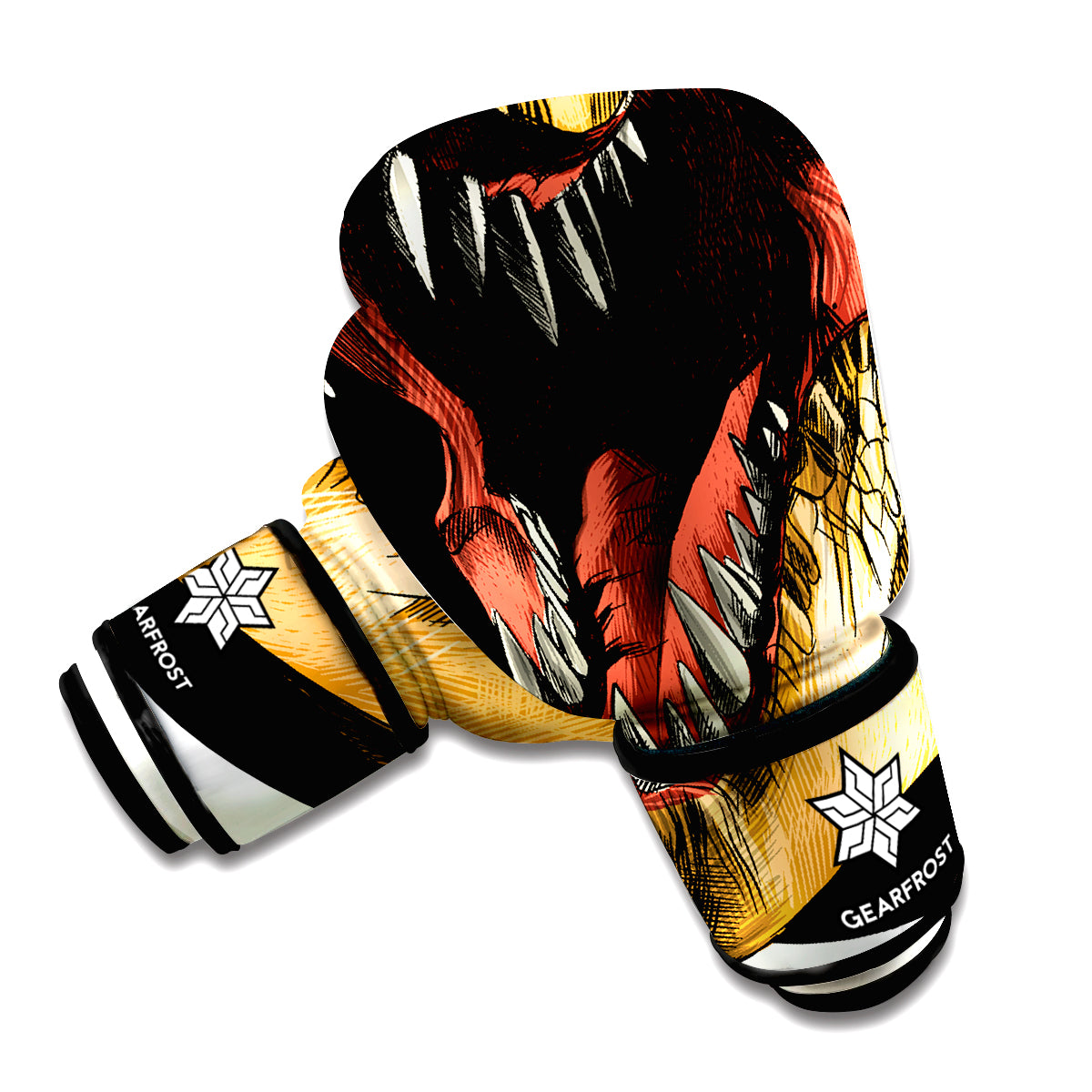 Tyrannosaurus Rex Head Print Boxing Gloves