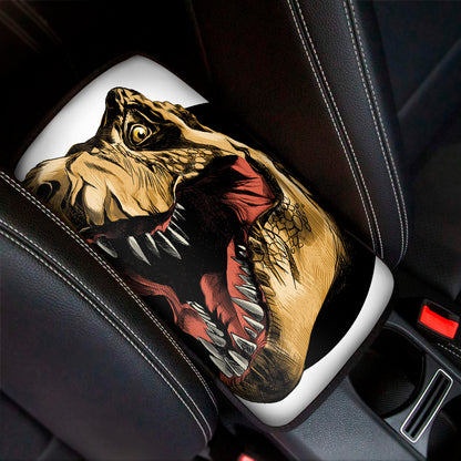 Tyrannosaurus Rex Head Print Car Center Console Cover