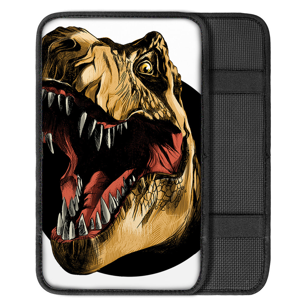 Tyrannosaurus Rex Head Print Car Center Console Cover