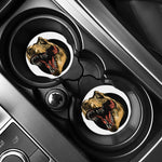 Tyrannosaurus Rex Head Print Car Coasters