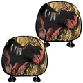 Tyrannosaurus Rex Head Print Car Headrest Covers
