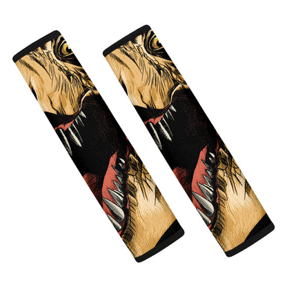 Tyrannosaurus Rex Head Print Car Seat Belt Covers