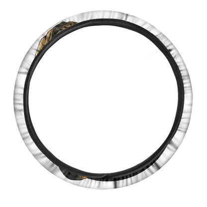 Tyrannosaurus Rex Head Print Car Steering Wheel Cover