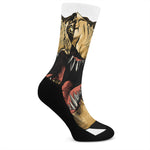 Tyrannosaurus Rex Head Print Crew Socks