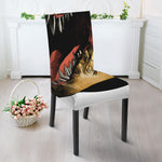 Tyrannosaurus Rex Head Print Dining Chair Slipcover