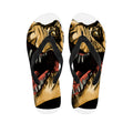 Tyrannosaurus Rex Head Print Flip Flops
