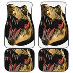 Tyrannosaurus Rex Head Print Front and Back Car Floor Mats