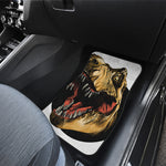 Tyrannosaurus Rex Head Print Front and Back Car Floor Mats