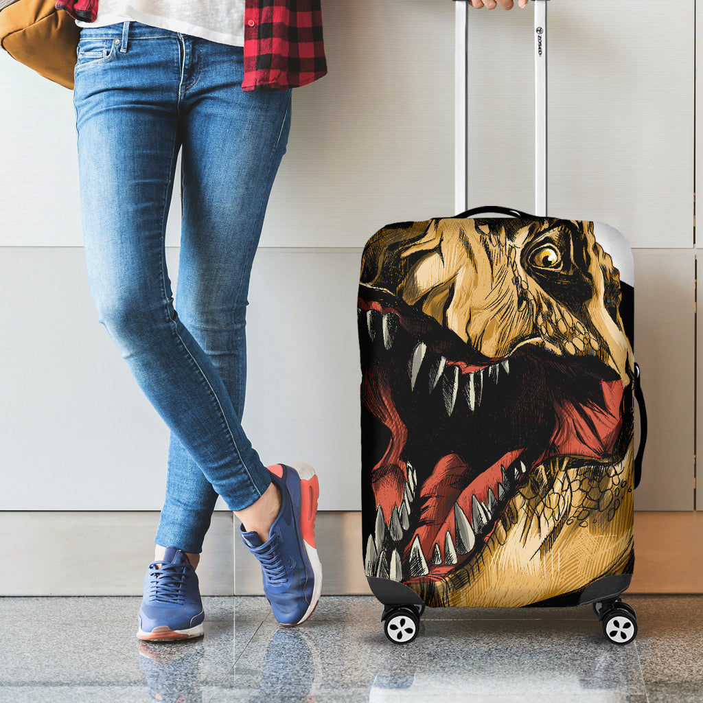 Tyrannosaurus Rex Head Print Luggage Cover