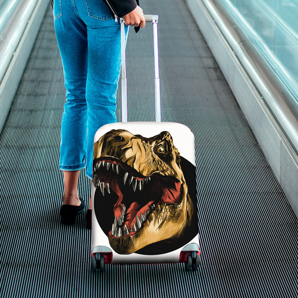 Tyrannosaurus Rex Head Print Luggage Cover