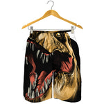 Tyrannosaurus Rex Head Print Men's Shorts