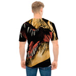 Tyrannosaurus Rex Head Print Men's T-Shirt
