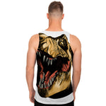 Tyrannosaurus Rex Head Print Men's Tank Top