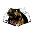 Tyrannosaurus Rex Head Print Muay Thai Boxing Shorts