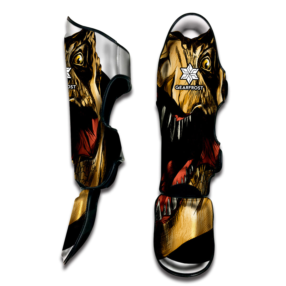 Tyrannosaurus Rex Head Print Muay Thai Shin Guard