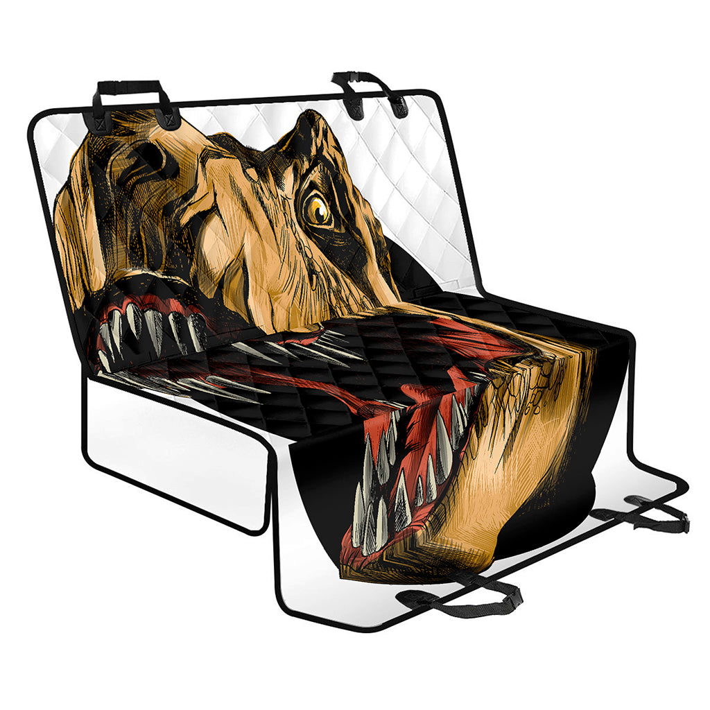Tyrannosaurus Rex Head Print Pet Car Back Seat Cover