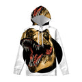 Tyrannosaurus Rex Head Print Pullover Hoodie