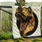 Tyrannosaurus Rex Head Print Quilt