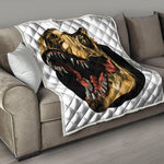 Tyrannosaurus Rex Head Print Quilt