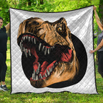 Tyrannosaurus Rex Head Print Quilt