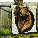 Tyrannosaurus Rex Head Print Quilt