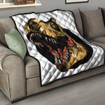 Tyrannosaurus Rex Head Print Quilt