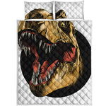 Tyrannosaurus Rex Head Print Quilt Bed Set