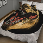 Tyrannosaurus Rex Head Print Quilt Bed Set