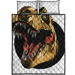 Tyrannosaurus Rex Head Print Quilt Bed Set