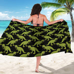 Tyrannosaurus Rex Pattern Print Beach Sarong Wrap