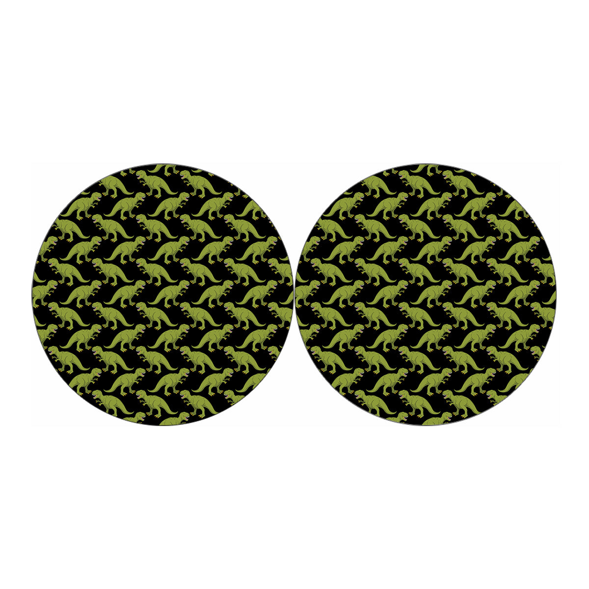 Tyrannosaurus Rex Pattern Print Car Coasters