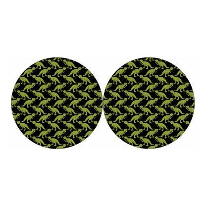 Tyrannosaurus Rex Pattern Print Car Coasters