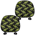 Tyrannosaurus Rex Pattern Print Car Headrest Covers