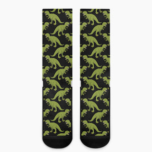 Tyrannosaurus Rex Pattern Print Crew Socks